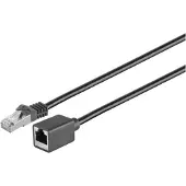 Microconnect Cat6a S/FTP RJ45 3m -verkkokaapeli, musta