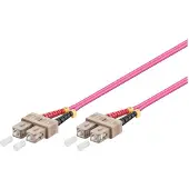 Microconnect OM4 SC-SC 10m -valokuitukaapeli, pinkki