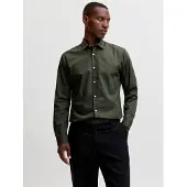 Jack & Jones Jjejoe Shirt Ls Plain Noos - Khaki green - L