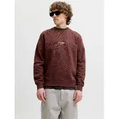 Jack & Jones Collegepaita 'JJESoho' suklaa / valkoinen