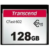 Transcend TS128GCFX602, 128 GB, CFast 2.0, MLC, 500 MB/s, 350 MB/s, Musta