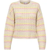 ONLY Neulepaita 'ONLAsa' beige / vaaleankeltainen / roosa