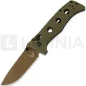Benchmade Mini Adamas Flat Earth kääntöveitsi, oliivinvihreä