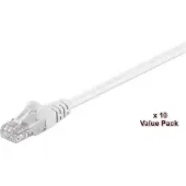 Microconnect Cat5e UTP RJ45 1m -verkkokaapeli, valkoinen
