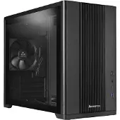 Chieftec UNI BX-10B-OP-micro-ATX-kotelo ikkunalla, musta