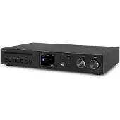 Audizio Stereojärjestelmä Brescia Internet-vastaanotin vahvistimella, DAB+ ja CD-soittimella musta