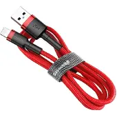 Baseus cable USB A to Lightning 2,4A Cafule CALKLF-B09 1 m red black ()