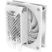 Silverstone FDP02W, ulkoinen 120mm tuuletin laajennuspaikkaan asennettavaksi, valkoinen
