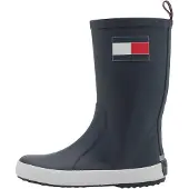 Tommy Hilfiger Kumisaappaat 'RUDY' sininen / kirsikanpunainen / valkoinen