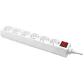 Logilink LPS202, 1,5 m, IP20, Valkoinen, TUV / GS, 6 AC-pistorasia(a), 250 V