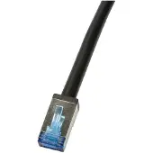 Logilink S/FTP Cat6A suojattu laitekaapeli ulkokäyttöön, 30m, musta