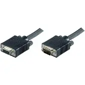 Microconnect VGA -jatkokaapeli, uros-naaras, 5m, musta