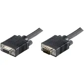 Microconnect VGA-jatkokaapeli, 10 m, musta