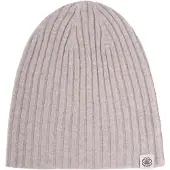 GOBI Cashmere Pipo 'Unisex Cashmere Rib Knit Hat' meleerattu valkoinen
