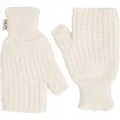 GOBI Cashmere Kynsikkäät 'Rib-Knit Cashmere Gloves' valkoinen