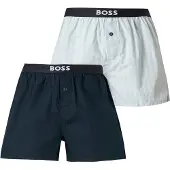 BOSS 2P Boxer Shorts Ew - Blue - S