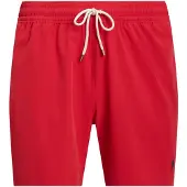 Ralph Lauren 5.75-Inch Traveler Classic Swim Trunk - Red - XS