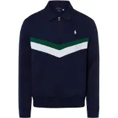 Ralph Lauren Double-Knit Quarter-Zip Sweatshirt - Navy - XL