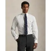 Ralph Lauren for man. 712870507001 Custom Fit Oxford Shirt white (45.5), Casual, Cotton, Classic, Long sleeve
