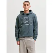 Jack & Jones Jjelogo Sweat Hood 2 Col Aw26 Sn - Blue - XXL