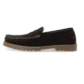 Bianco Biagreg Penny Loafer Stitched Moc Suede - Brown - 46