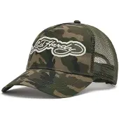 Ed Hardy Patch Trucker Cap, vihreä