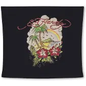 Ed Hardy Toppi 'Paradise' minttu / kuusi / roosa / musta
