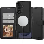 Tech-Protect Samsung Galaxy S26 2-in-1 lompakkokotelo - Magsafe-yhteensopiva - Musta
