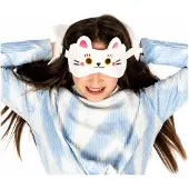 Relaxeazzz Resteazzz Maneki Neko kissa matkatyynyn silmänaamari