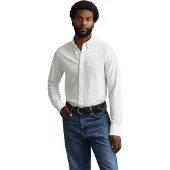 Gant for man. 3250271 White elastic piqué knit Regular Fit shirt (XXL), Casual, Cotton, Long sleeve
