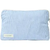 STUDIO FEDER Celia Toiletry Bag - Cotton - Blue - 30X20X10CM