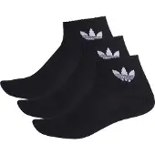 Adidas Originals Sukat 'Mid Crew 3 Pairs' musta / valkoinen