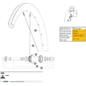 Mavic Cosmic Slr45 23 Maantiepyörän Vanne