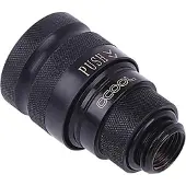 Alphacool Eiszapfen -pikakiinnitysliitin, naaras, G1/4, musta