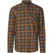 Seeland Glen Flannel shirt Men Dark Brown/Camel Check M