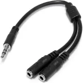 StarTech.com – Slim Stereo Y Cable 3.5 to 2x 3.5mm (MUY1MFFS)