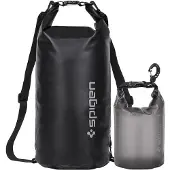 Spigen Universal Waterproof Bag A630 musta/musta kaksi universaalia vedenpitävää laukkua (20L ja 2L) AMP04534