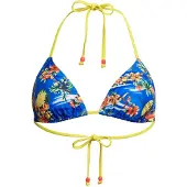 Superdry for woman. W3010397A Triangle bikini top with blue straps (XS), Beachwear, Recycled Polister, Sustainable