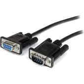 StarTech.com RS-232/DB-9 sarjaportin jatkokaapeli, 0,5m, musta