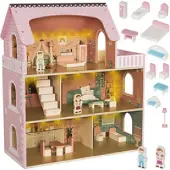 Kruzzel 26364 Wooden Dollhouse