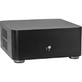 Inter-Tech A80, Small Form Factor (SFF), PC, Musta, ITX, Alumiini, 4 cm (88881302)