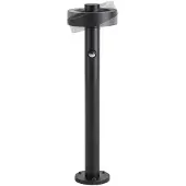 LUCANDE LED-pylväsvalaisin Nirella, 60 cm, musta, CCT, anturi Nirella, Musta, Metalli, Moderni