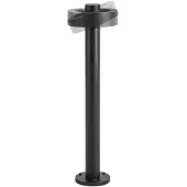 LUCANDE LED-pylväsvalaisin Nirella, 60 cm, musta, CCT, IP65 Nirella, Musta, Metalli, Moderni