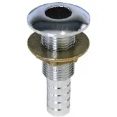 Oem Marine 3/4´´ 55 Mm Messinki Kromattu Läpivienti