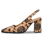 Nae Vegan Shoes Edestä korkeat avokkaat 'LILOU' ruskea