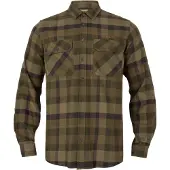 Härkila Asmund L/S Shirt Men Beech Green Check M