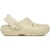 Crocs Classic Fleece Lined Clog - Cream - 37/38