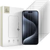 Tech-Protect Glass Bundle 10-pack for iPhone 15 Pro Max