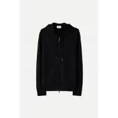 GOBI Cashmere Neuletakki 'Men's Zip-Up Cashmere Hoodie' musta