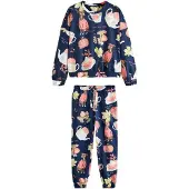 Next Pyjama laivastonsininen / vaaleanvihreä / vaalea pinkki / valkoinen